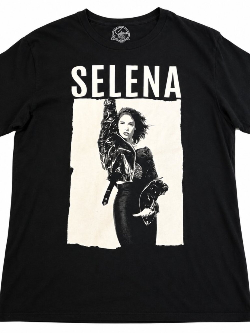 EUC Vintage Selena Official Merchandise Black Graphic T-Shirt--XL